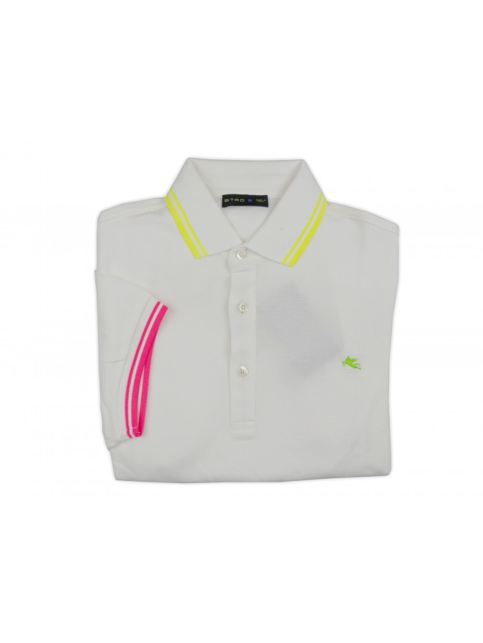 Etro Men's Polo Art. 146009362 991 Unit White Etro Men's Polo Art. 146009362 991 Unit White