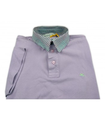 Etro Polo Uomo Art. 168029850 401 Colletto Pied de poule Glicine 2