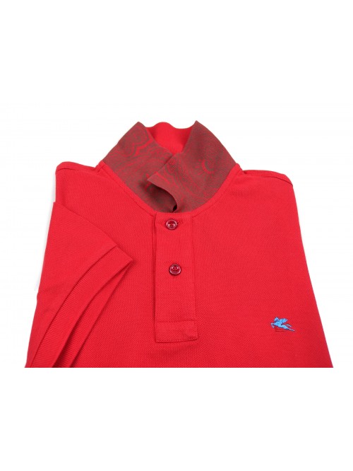 Etro Men's Polo Art. 140409300 602 Coral Unit
