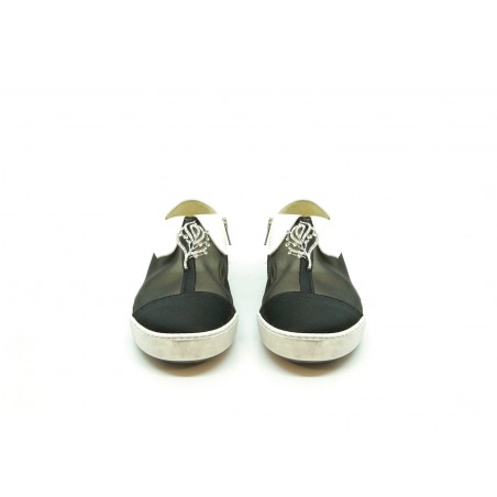 Scarpe Donna Ginnico Sneakers basso con Colletto e Spilla.