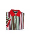 Etro Men's Polo Art. 121844035 650 Striped Multicolor Orange