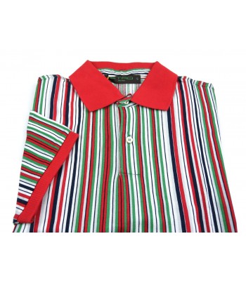 Etro Polo Uomo Art. 121844035 650 Rigata Multicolor Arancio 2