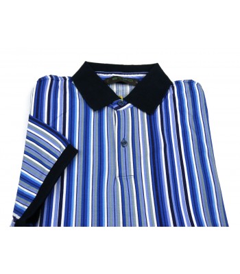 Etro Polo Uomo Art. 121844035 200 Rigata Multicolor Blu 2