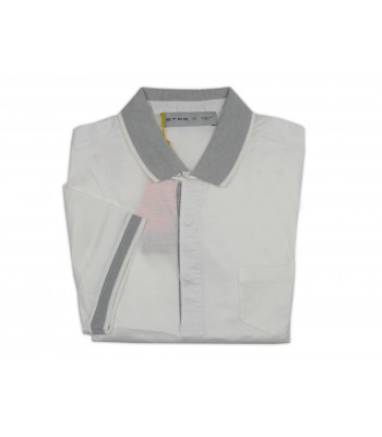 Etro Polo Uomo Art. 14324 9769 990 Taschino Bianco