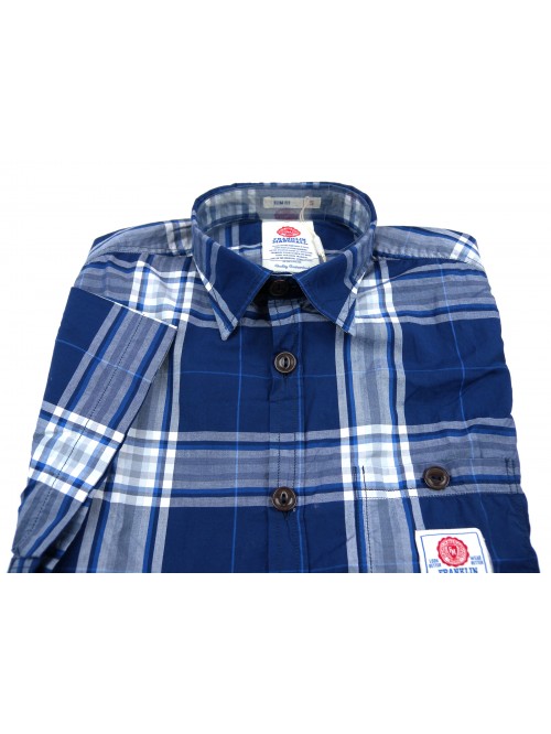 Franklin & Marshall Camicia Uomo Art. SHMR6978 Quadri Blu