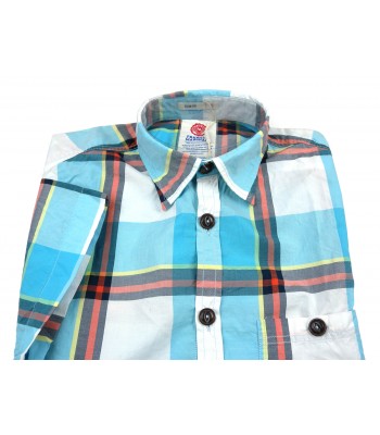 Franklin & Marshall Camicia Uomo Art. SHMR6976 Quadri Turchese 2