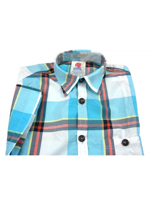 Franklin & Marshall Camicia Uomo Art. SHMR6976 Quadri Turchese