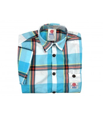 Franklin & Marshall Camicia Uomo Art. SHMR6976 Quadri Turchese