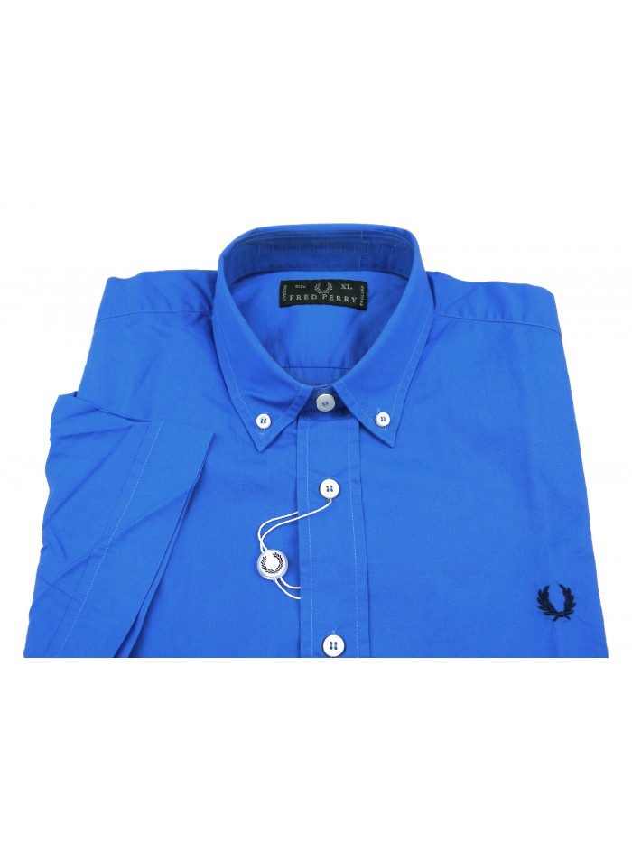 Fred Perry Camicia Uomo Mod. 30202317 COL 0265 Unita Blu
