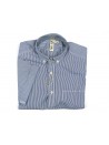 DNL Men's Shirt Mod. ECSFEI COL 11 Blue / White Striped