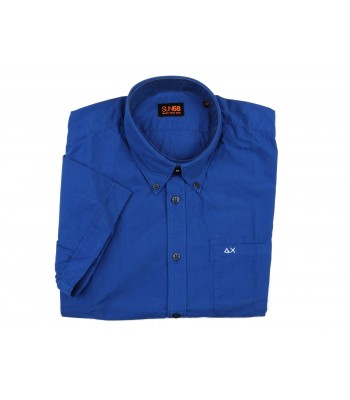 SUN68 Camicia Uomo Code Style 11156 COL 58 Bluette