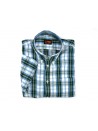 SUN68 Camicia Uomo Code Style 11164 COL 50 Quadri Verdi