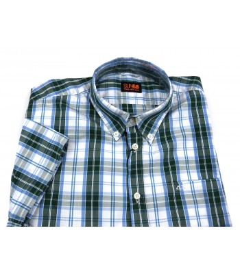 SUN68 Men's Code Style Shirt 11164 COL 50 Green square 2