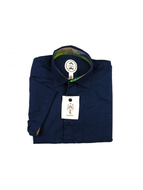 Ganesh Men's Shirt Mod. G731 COL 09 Dark Blue Ganesh Men's Shirt Mod. G731 COL 09 Dark Blue