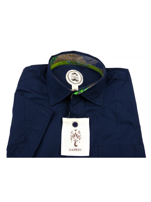 Ganesh Camicia Uomo Mod. G731 COL 09 Blu Scuro