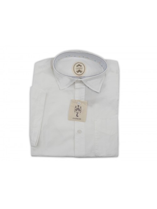 Ganesh Men's Shirt Mod. G731OM COL 00000 White Ganesh Men's Shirt Mod. G731OM COL 00000 White