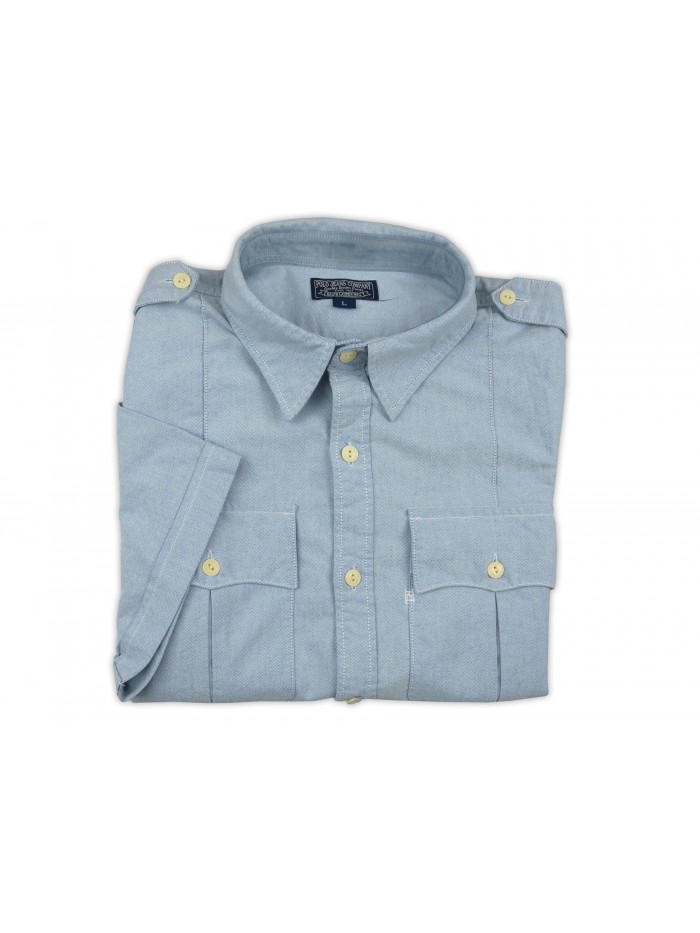 Ralph Lauren Men's Shirt Mod. RLMOOSBSANA 4002 Light Blue Oxford Ralph Lauren Men's Shirt Mod. RLMOOSBSANA 4002 Light Blue Oxford
