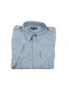 Ralph Lauren Men's Shirt Mod. RLMOOSBSANA 4002 Light Blue Oxford