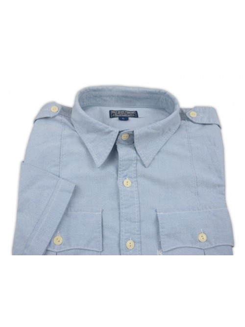 Ralph Lauren Camicia Uomo Mod. RLMOOSBSANA 4002 Oxford Celeste
