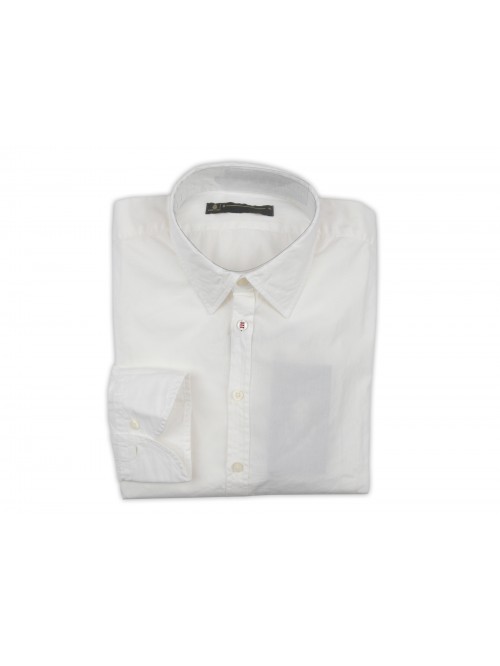 Dondup Men's Shirt Art. TYHRAUCO42 COL 000 Plain White Dondup Men's Shirt Art. TYHRAUCO42 COL 000 Plain White
