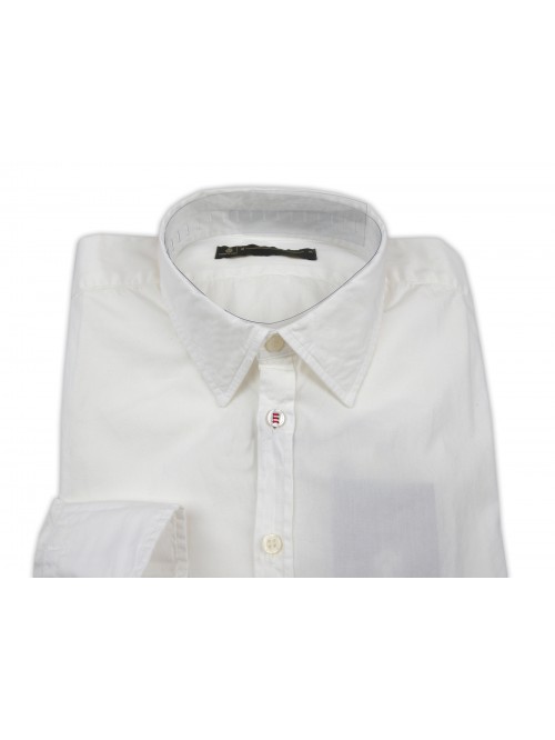 Dondup Men's Shirt Art. TYHRAUCO42 COL 000 Plain White