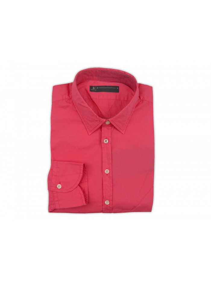 Dondup Men's Shirt Art. TYHRAUCO42 COL 507 Plain Coral Dondup Men's Shirt Art. TYHRAUCO42 COL 507 Plain Coral