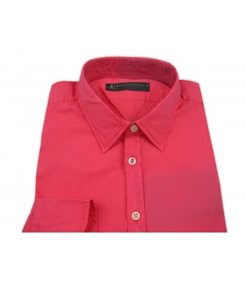 Dondup Men's Shirt Art. TYHRAUCO42 COL 507 Plain Coral 2