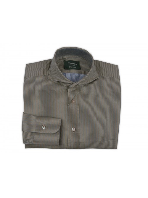 Mazzarelli Camicia Uomo Art. 35W/4 Rigata Verdone Mazzarelli Camicia Uomo Art. 35W/4 Rigata Verdone