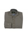 Mazzarelli Men's Shirt Art. 35W / 4 Green striped