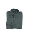 Mazzarelli Men's Shirt Art. 100W / 2 Delavè Vintage Mauve Green