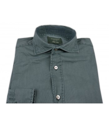 Mazzarelli Camicia Uomo Art. 100W/2 Delavè Vintage Verde Malva 2