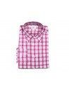 Mazzarelli Camicia Uomo Art. Button Down Quadri Magenta