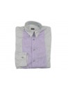 Paul Smith Camicia Uomo Art. PDXD811K314 Casual Shirt Rigata Bianco/Viola