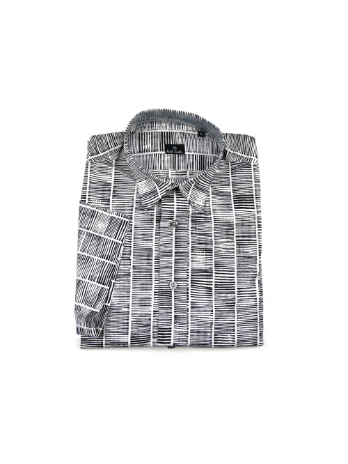 Paul Smith Man Shirt Art. PDXD817K342 Casual Shirt Striped White / Black Paul Smith Man Shirt Art. PDXD817K342 Casual Shirt Striped White / Black