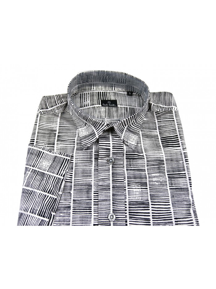 Paul Smith Man Shirt Art. PDXD817K342 Casual Shirt Striped White / Black