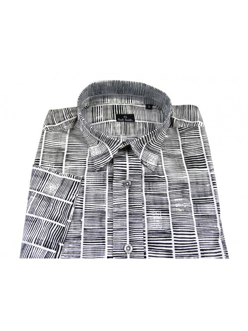 Paul Smith Man Shirt Art. PDXD817K342 Casual Shirt Striped White / Black