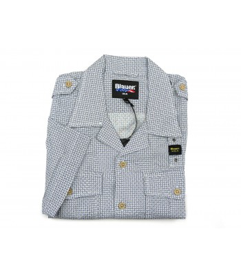 Blauer Camicia Uomo Art. BLU2300003730 FOI Microfantasia Fiori