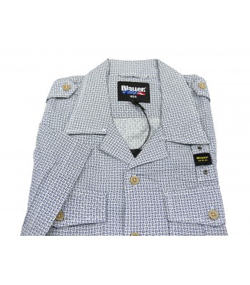 Blauer Camicia Uomo Art. BLU2300003730 FOI Microfantasia Fiori 2