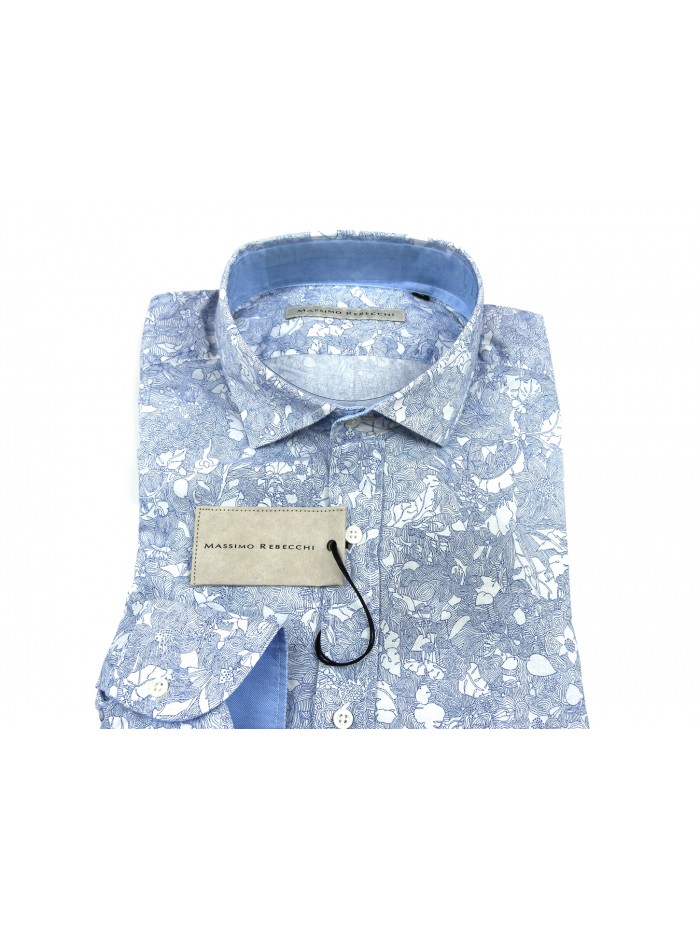 Massimo Rebecchi Men's Shirt Art. QOB413CL Floral
