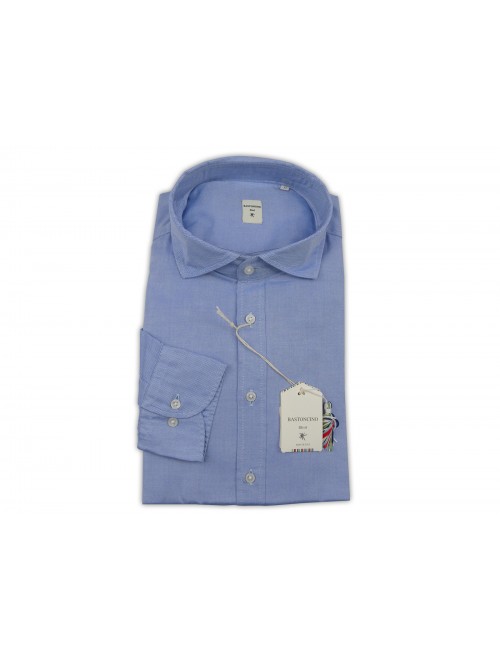 Bastoncino Camicia Uomo Art. BOXFORD Mod. Simo Azzurro