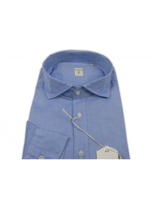 Bastoncino Camicia Uomo Art. BOXFORD Mod. Simo Azzurro