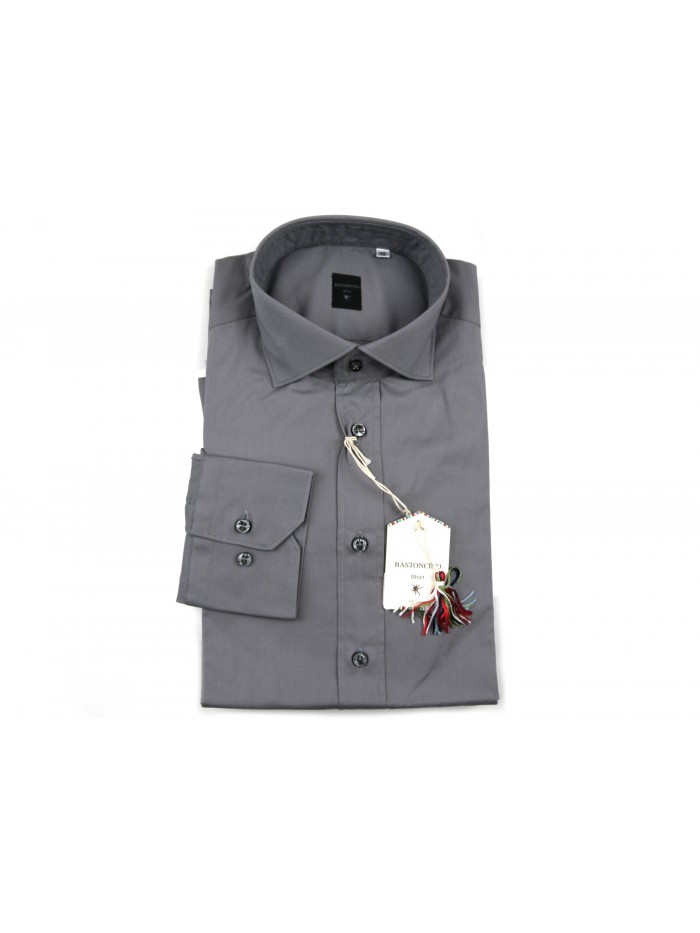 Bastoncino Shirt Man Art. BO99 Mod. Simo COL 03 Gray Bastoncino Shirt Man Art. BO99 Mod. Simo COL 03 Gray