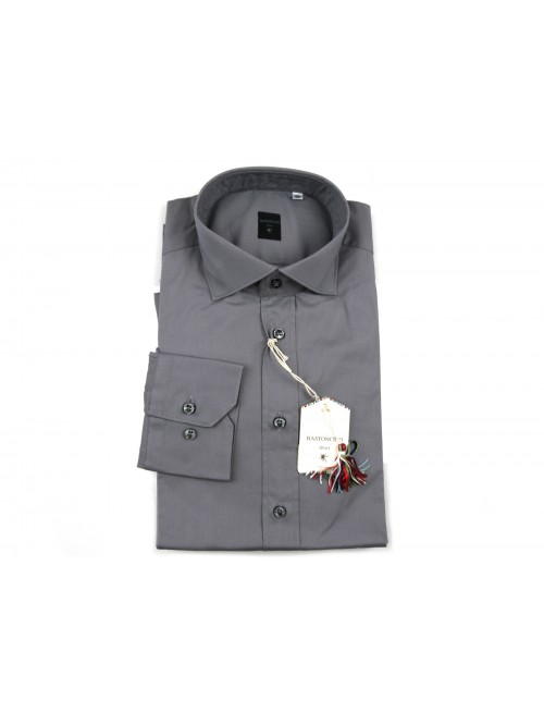 Bastoncino Shirt Man Art. BO99 Mod. Simo COL 03 Gray Bastoncino Shirt Man Art. BO99 Mod. Simo COL 03 Gray
