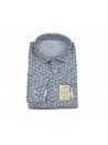 Bastoncino Camicia Uomo Art. B234 Mod. Simo Floreale Bianco