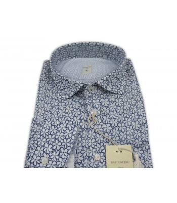 Bastoncino Shirt Man Art. B234 Mod. Simo Floral White 2