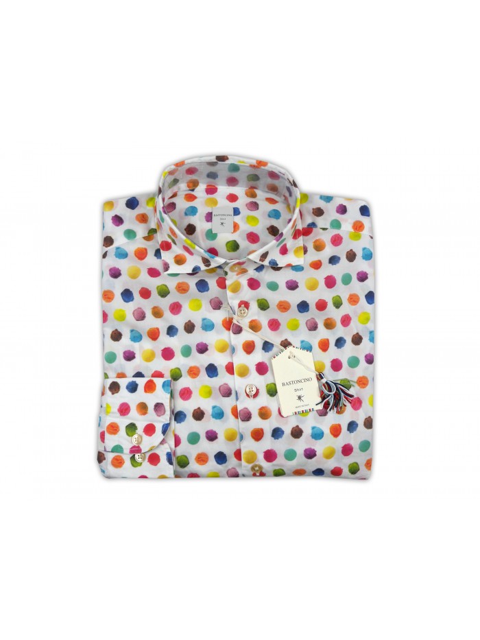 Bastoncino Shirt Man Art. BA420 Fantasy Multicolor Tempera