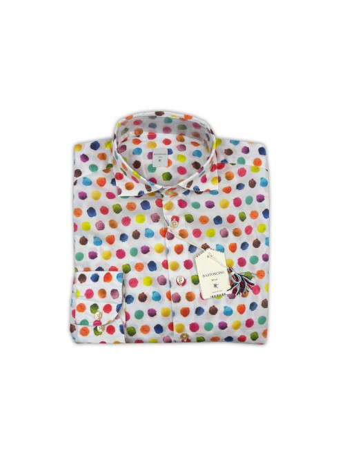 Bastoncino Shirt Man Art. BA420 Fantasy Multicolor Tempera