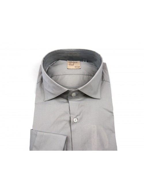 Michael Coal Men's Shirt Art. 572 POP Plain Pearl Gray