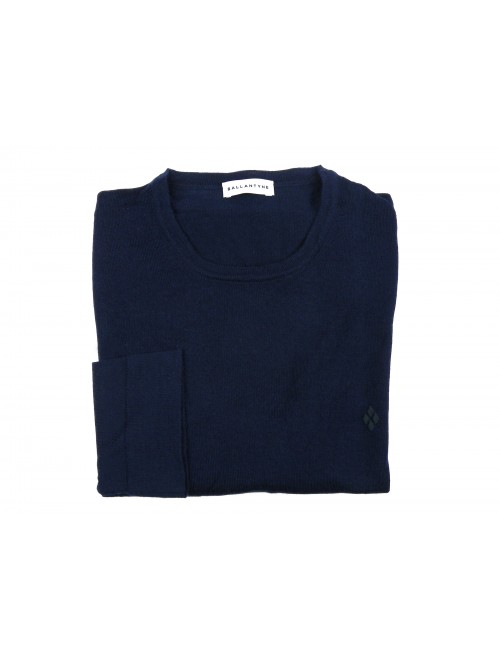 Ballantyne Sweater Man Art. R-Neck Pull Abyss Blue Ballantyne Sweater Man Art. R-Neck Pull Abyss Blue