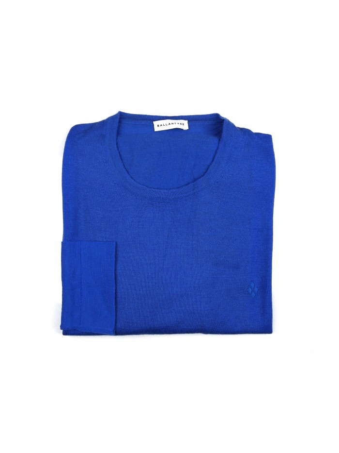 Ballantyne Maglia Uomo Art. R-Neck Pull Elettrico Bluette